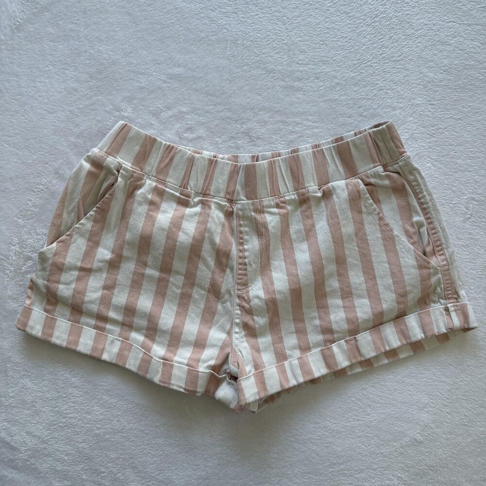 Rewash Pink and White Striped Shorts Juniors Medium Circus Y2K